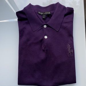 Ralph Lauren Black Label Purple Polo Shirt
